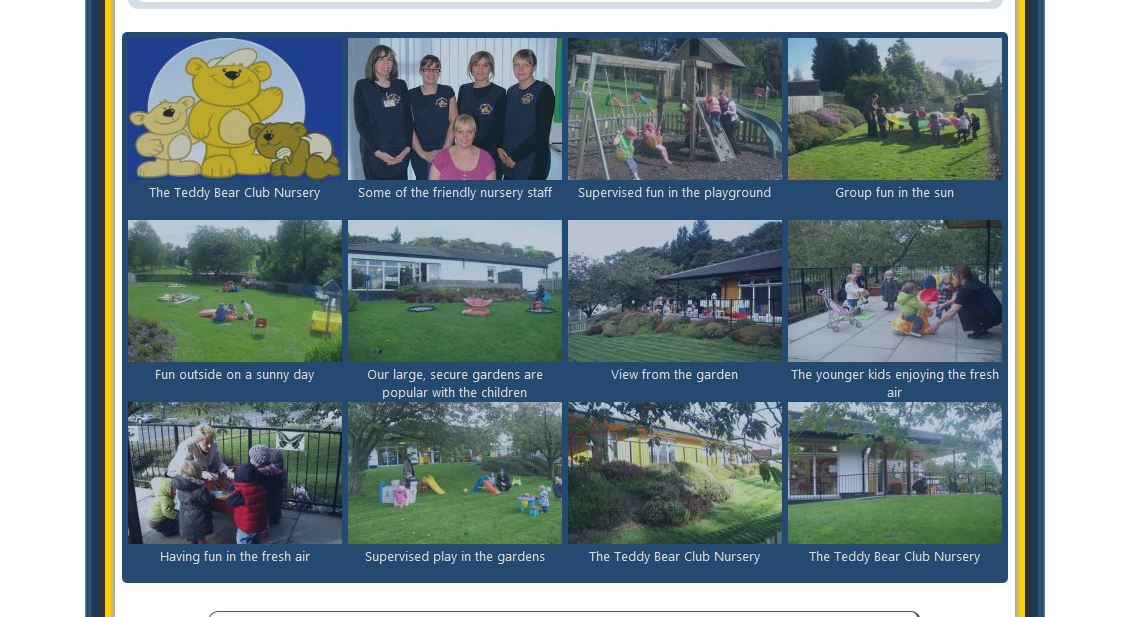 Teddy Bear Club Nursery website